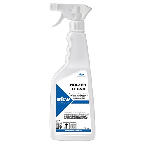 [D86250] Detergente legno Holzer trigger 750ml Alca