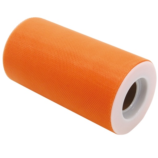 [D86268] Tulle in rotolo 12,5cmx25mt arancione Big Party
