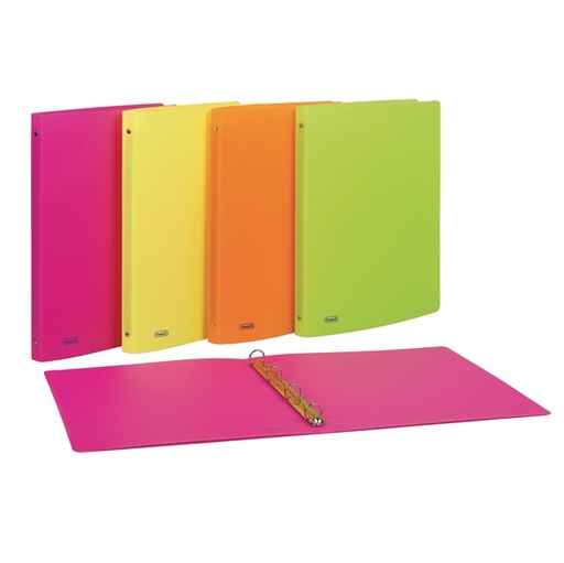 [D86326] Raccoglitore PPL 22x30mm 4R dorso 15 colori assortiti neon Favorit