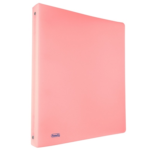[D86337] Raccoglitore PPL PSTEL rosa 22x30mm 4R dorso 15 Favorit