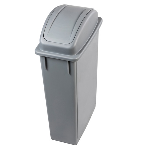 [D86560] Contenitore Office 90Lt + Coperchio grigio basculante per raccolta indiff.
