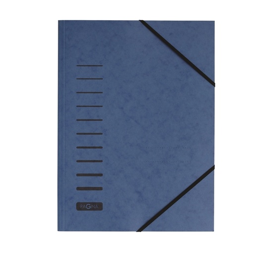 [D86591] Cartellina blu con elastico in cartoncino A4 PAGNA