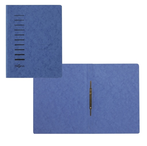 [D86593] Cartellina blu in cartone con pressino fermafogli A4 PAGNA