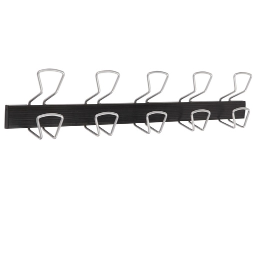 [D86616] Appendiabiti da muro a 5 Posti L76cm Alba