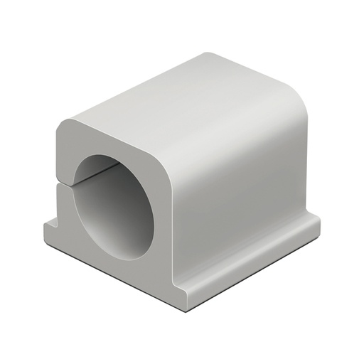 [D86714] 4 Clip fermacavi adesivi per 2 cavi - grigio - Durable