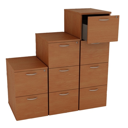 [D86719] Classificatore 4 CASSETTI per cartelle sosp. H141,2cm Noce Chiaro - Filing