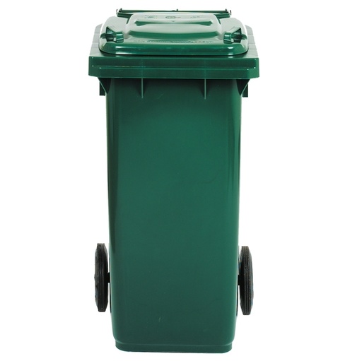 [D86725] Bidone carrellato Lt.120 Verde Scuro per raccolta differenziata