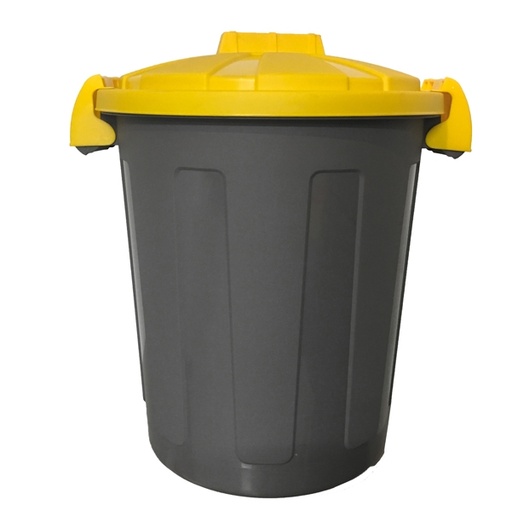 [D86741] Contenitore portarifiuti Dusty 25Lt c/coperchio giallo