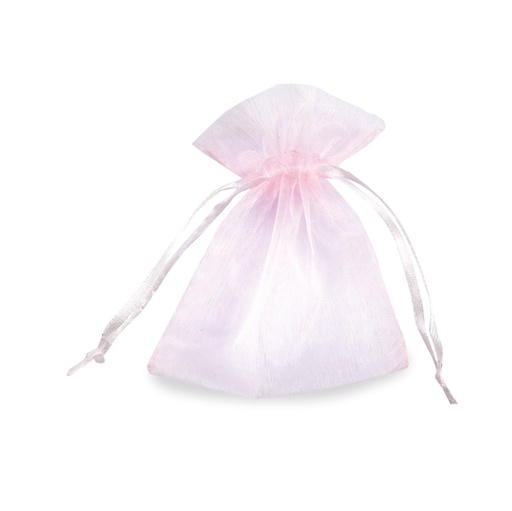[D86797] 20 Sacchetti organza Milly 8,5x10cm rosa