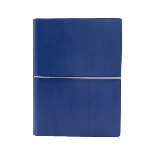 [D94587] Taccuino EVO CIAK f.to 15x21cm fogli bianchi copertina blu INTEMPO