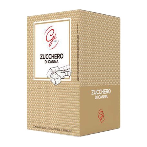 [D86868] 1Kg Zucchero di canna in bustine monoporzione da 5gr cad. (200 bustine) Viander