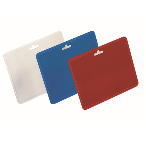 [D86892] 100 Portanome 60x90mm orizzontale Trasparente Durable