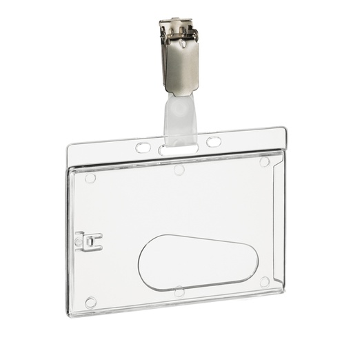 [D86898] 50 Portabadge rigido con clip 54X85mm 8950 Durable