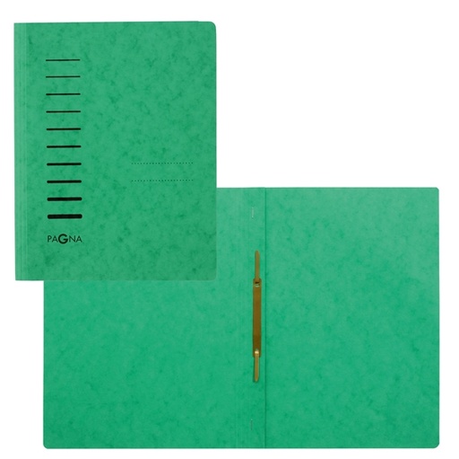 [D86942] Cartellina verde in cartone con pressino fermafogli A4 PAGNA