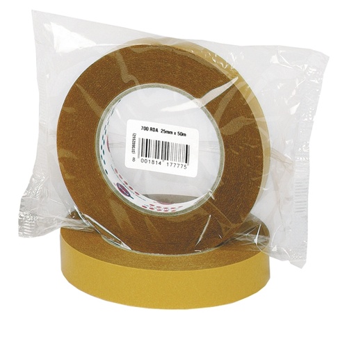 [D87007] Nastro biadesivo 700RDA 25mmx50mt in caramella Eurocel