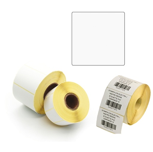 [D87082] 500 Etichette Trasf. Termico Diretto f.to 100x100mm - 1 pista Printex