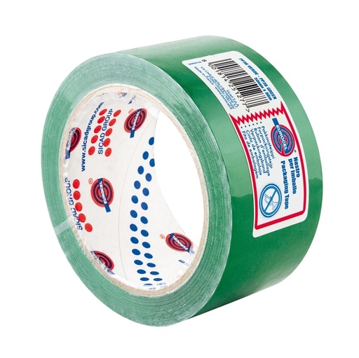 [D87147] Nastro adesivo 50mm x 66m Verde PP36NN Eurocel