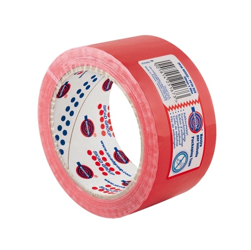 [D87149] Nastro adesivo 50mm x 66m Rosso PP36NN Eurocel