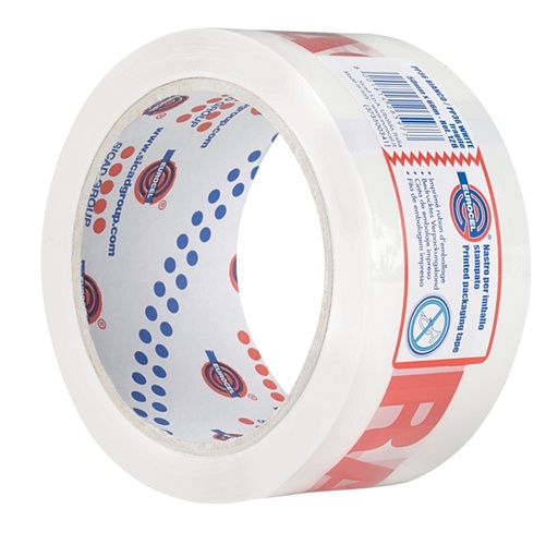 [D87154] Nastro adesivo 50mm x 66m 'FRAGILE' PP36NN Eurocel