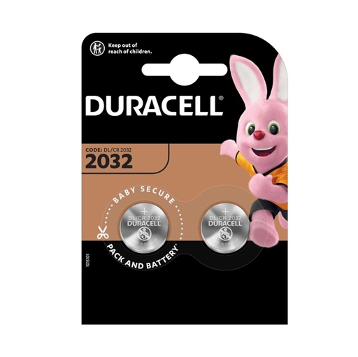[D87227] BLISTER 2 PILE LITIO DURACELL 3V (DL2032)