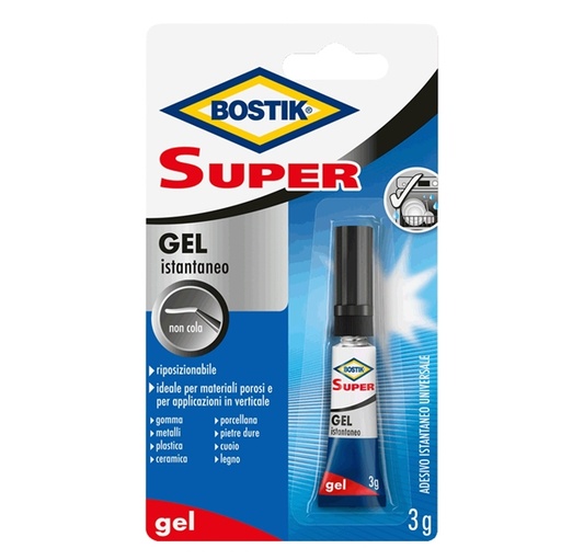 [D87790] Colla istantanea universale Bostik Ultra Rapido Gel 3g