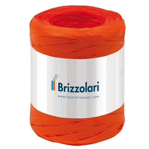 [D88165] Rafia sintetica 6802 5mmx200mt colore arancione 12 Brizzolari