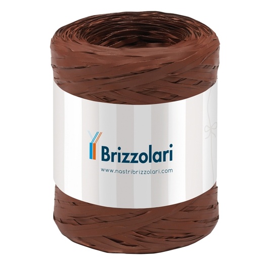 [D88168] Rafia sintetica 6802 5mmx200mt colore marrone 14 Brizzolari