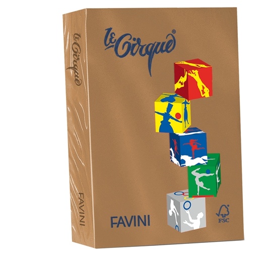 [D94626] Carta LECIRQUE A4 80gr 500fg cuoio 300 FAVINI