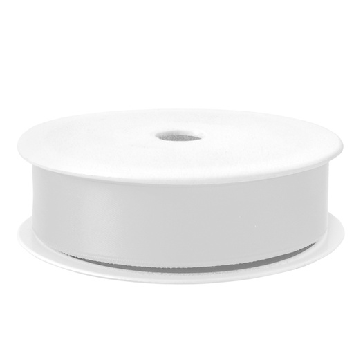 [D88249] Nastro doppio raso 25mmx25mt colore bianco 01 Brizzolari