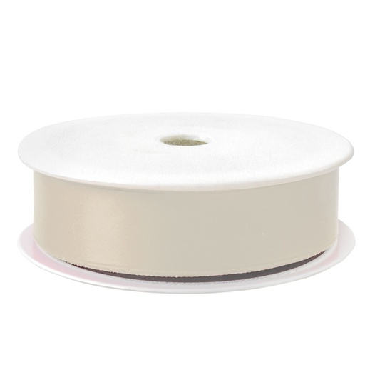 [D88252] Nastro doppio raso 25mmx25mt colore avorio 50 Brizzolari