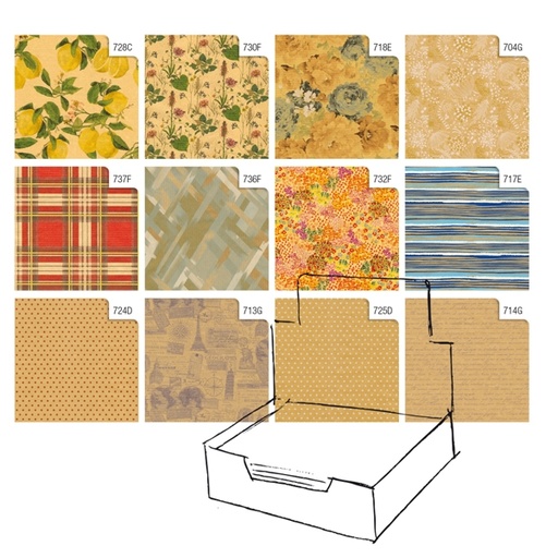[D88306] Scatola 100fg carta regalo Natura Kraft 70X100cm Rex Sadoch