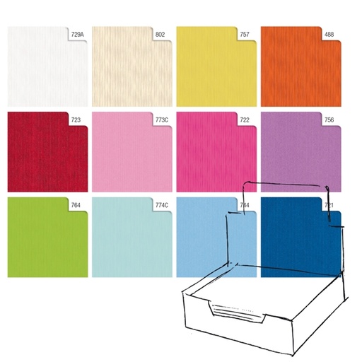 [D88315] Scatola 100fg carta regalo Kraft Light 70X100cm Rex Sadoch