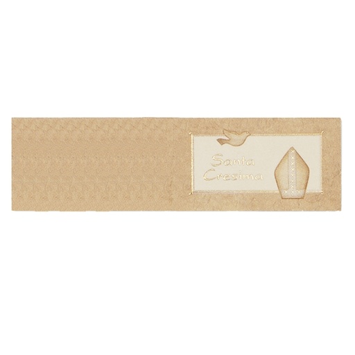 [D88432] Scatola 25 fg A4 da 20 bigl. bomboniere personalizzabile "Cresima" Rex Sadoch