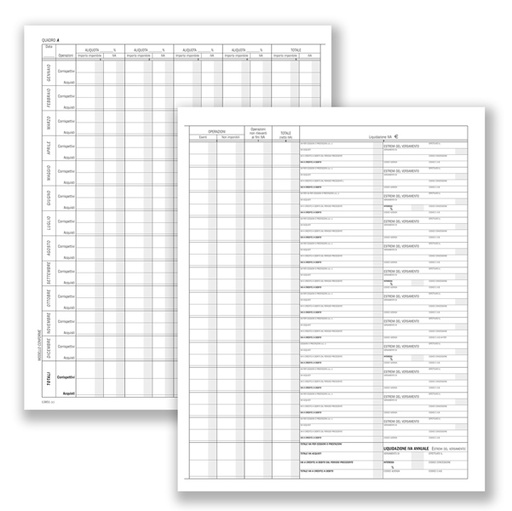 [D88606] Registro prospetto riepilogativo minori 8pag. 31x24,5cm DU138510000 DU