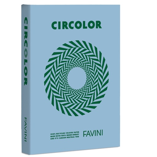 [D94635] Carta Circolor A4 80gr 500fg Iris H5 (azzurro) FAVINI