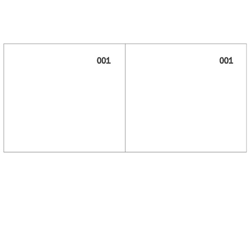 [D88645] Blocco scontrino 2 sezioni 100copie num. bianco 5,8X13cm DU160000010 DU