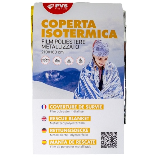 [D88912] Coperta isotermica oro/argento