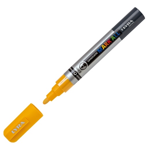 [D88924] Marcatore Graduate Mark All punta tonda giallo Lyra