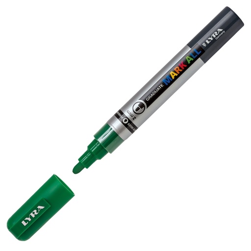 [D88931] Marcatore Graduate Mark All punta tonda verde prato Lyra