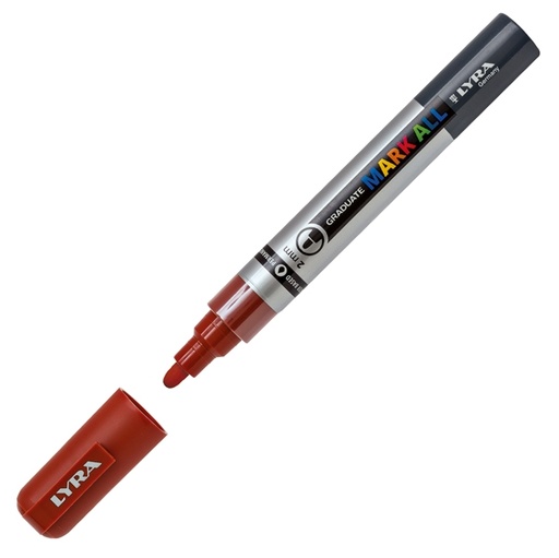 [D88932] Marcatore Graduate Mark All punta tonda marrone Lyra