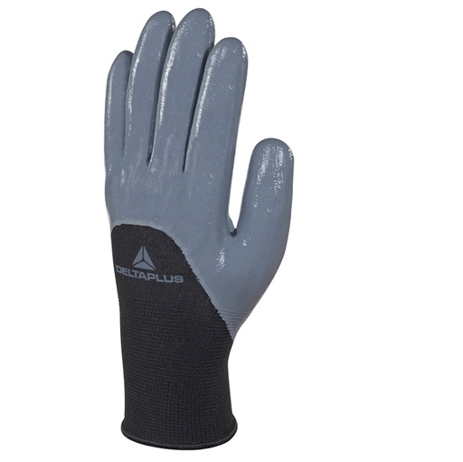 [D88942] Guanto in maglia di poliestere VE715gr Tg.09 col. grigio/nero