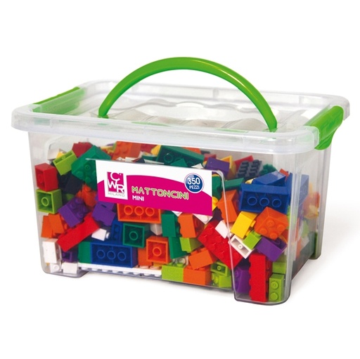 [D88984] Bauletto 350 mattoncini da costruzione Micro in colori assortiti CWR