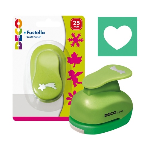 [D88993] Fustella con motivo Cuore dim. 25mm DECO