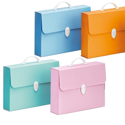 [D89129] Valigetta polionda Every Line Pastel 27x37,5cm dorso 8cm Balmar