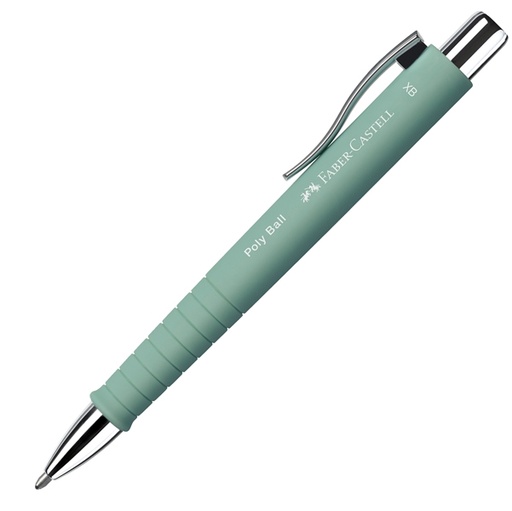 [D89166] Penna a sfera 0,7mm Poly Ball fusto verde menta Faber Castell