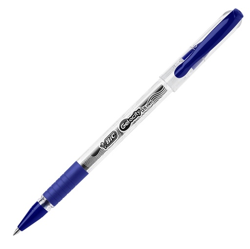 [D89193] Scatola 30 penne sfera con cappuccio 0.5mm Gelocity Stic blu BIC(R)