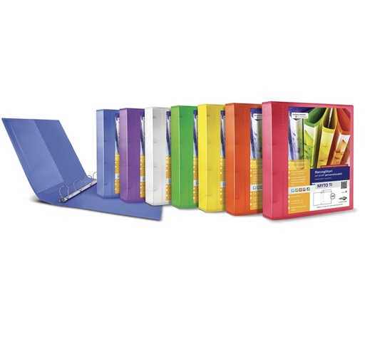 [D89231] Raccoglitore MYTO TI 17 A4 4D 22x30cm assortito personalizzabile SEI ROTA