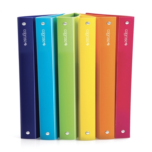 [D89359] Raccoglitore Colorosa 4R diam.30mm col.ass 245x307mm