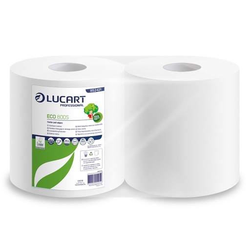 [D89383] Bobina Asciugatutto 800 strappi / 180mt microgoffrata Speedy Eco 800S Lucart
