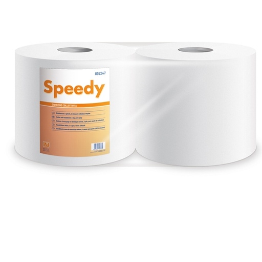[D89384] Bobina Asciugatutto 800 strappi / 180mt microgoffrata Speedy Lucart